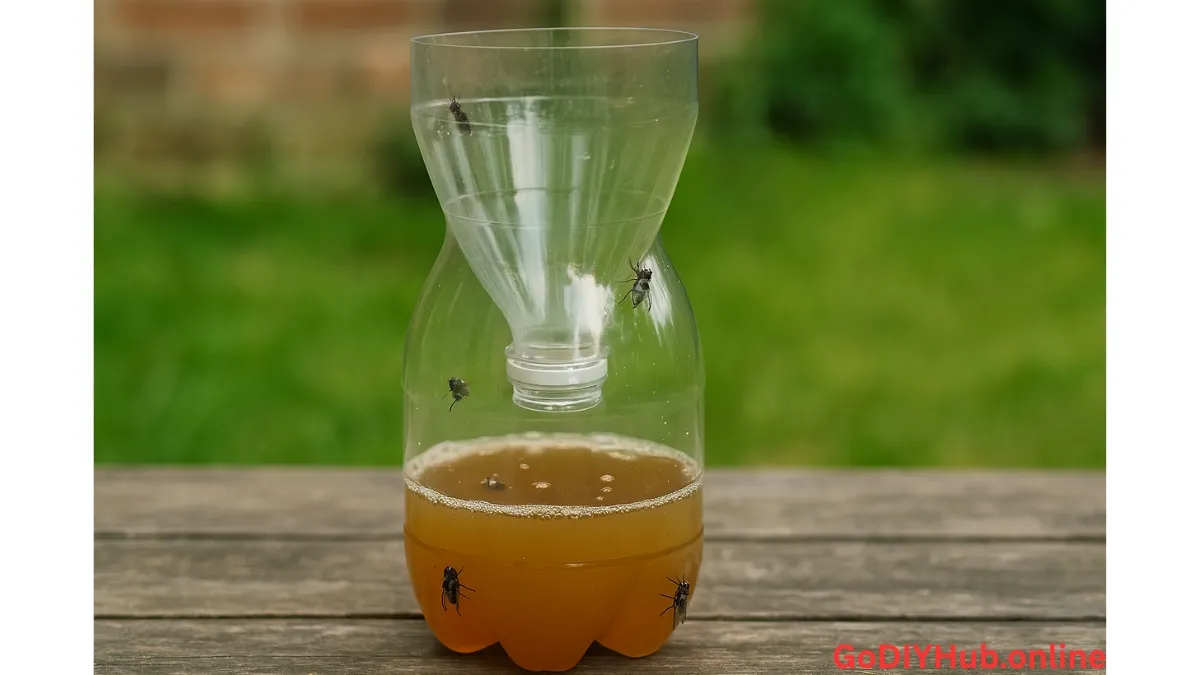 Easy DIY fly trap using dish soap and honey