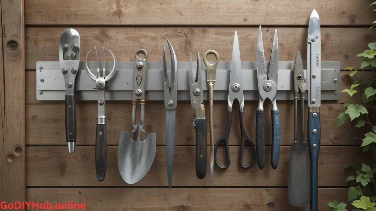 Garden Tool Storage on the wall