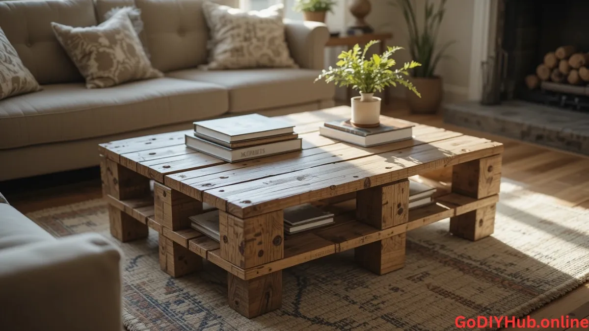 DIY pallet coffee table